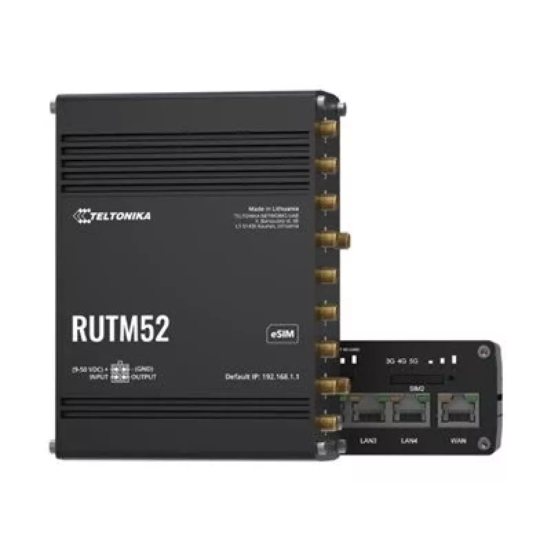 5G LTE kahe modemiga Teltonika Networks RUTM52 (EL)