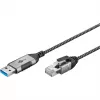 Goobay Etherneti kaabel USB-A 3.0 RJ45-le õhuke 5 m - ühendab ruuterit, modemit või (74397)