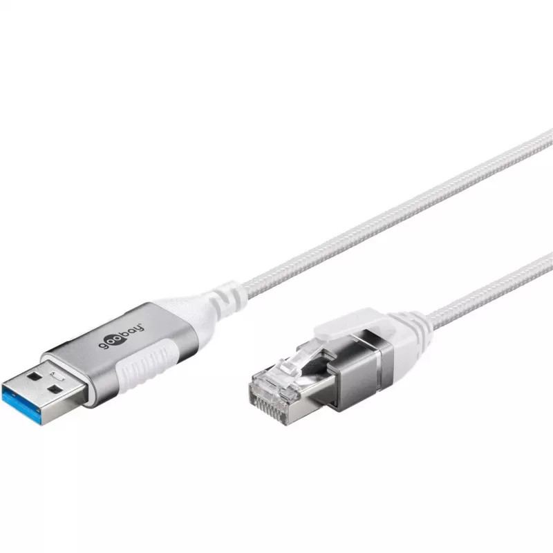 Goobay Ethernet-kaabel USB-A 3.0 RJ45-le õhuke 5 m – ühendab ruuteri, modemi või (74381)