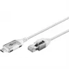 Goobay Ethernet-kaabel USB-C 3.1 RJ45-le Õhuke 3 m - ühendab ruuteri, modemi või (74388)