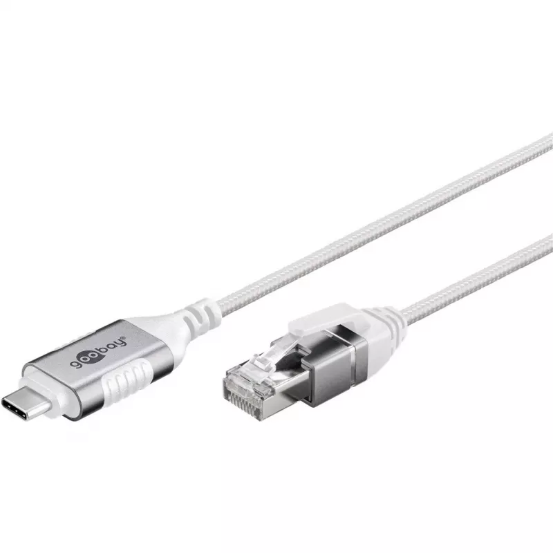 Goobay Ethernet-kaabel USB-C 3.1 RJ45-le Õhuke 5 m - ühendab ruuteri, modemi või (74389)