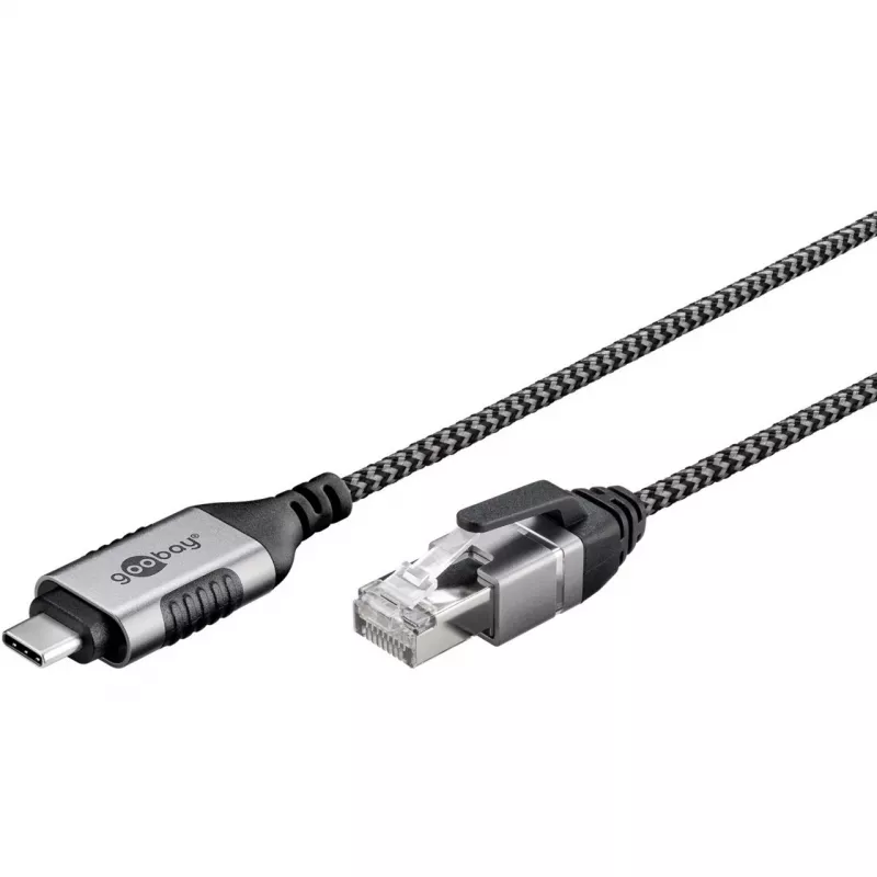 Goobay Etherneti-kaabel USB-C 3.1 kuni RJ45 õhuke 1 m - ühendab ruuteri, modemi või (74401)