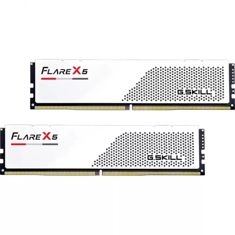 DIMM 64 GB DDR5-6000 (2x 32 GB) Dual-Kit, Arbeitsspeicher weiß, F5-6000J3636F32GX2-FX5W, Flare X5, INTEL XMP, AMD EXPO