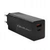 Qoltec 52382 GaN POWER PRO laadija | 1xUSB type C | 1xUSB A | 100W | 5-20V | 1.5-5A | PD | Must