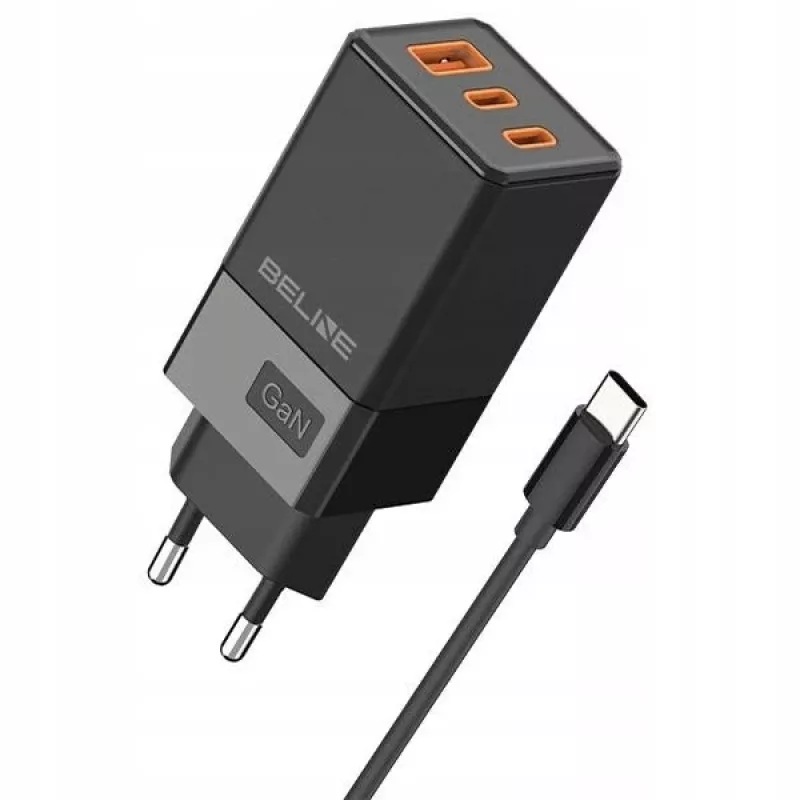 Beline sein. 2x USB-C 1x USB 65W Kaabel USB-C Must/Must PD 3.0