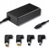 Toiteadapter QOLTEC 51761 siseruumides 65W AC-DC 220–240V 50–60Hz must, 1,7m kaabel