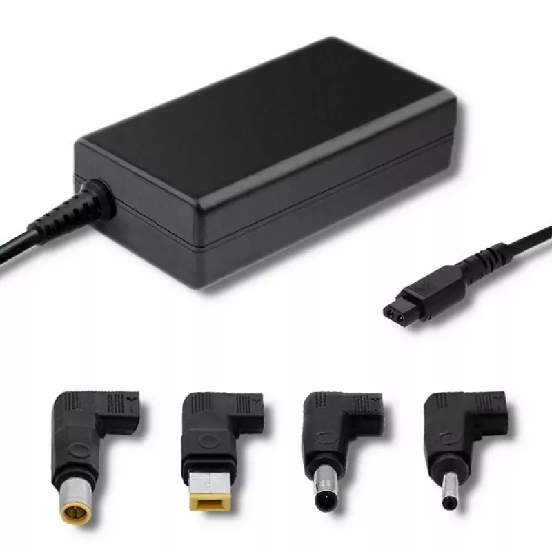 Toiteadapter QOLTEC 51761 siseruumides 65W AC-DC 220–240V 50–60Hz must, 1,7m kaabel