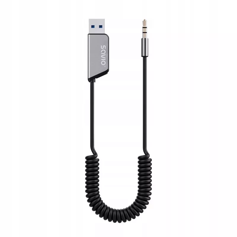Savio TR-16 saatja AUX-adapter käed-vabad funktsiooniga, Bluetooth 5.3, Google Assistant/Siri