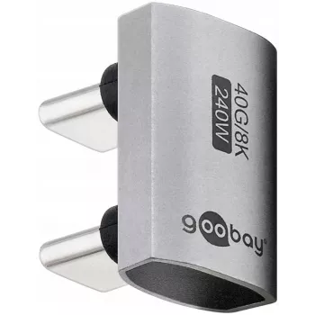 USB-C adapter Goobay 74446 hõbedane nikkel/kullatud kontaktid