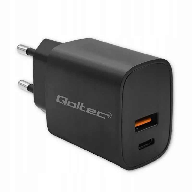 Toiteadapter QOLTEC 52377 GaN 30W väljund 5–20V kaasaskantavatele seadmetele