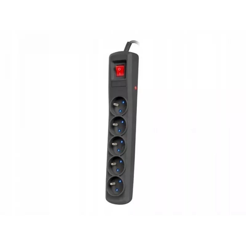 Liigpingekaitse NATEC NSP-1713 must 5 vahelduvvoolupesa 1,5 m