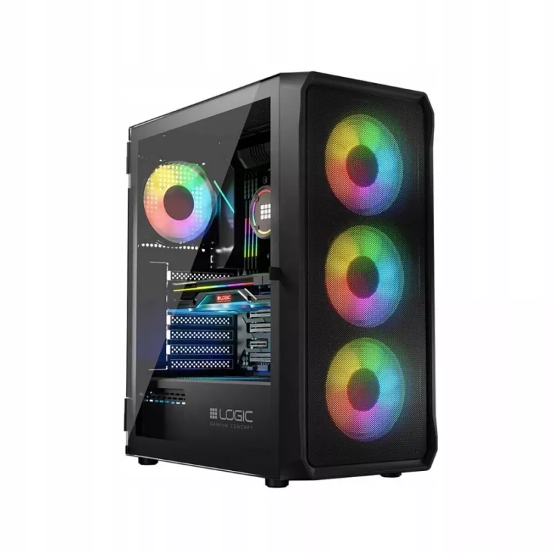 Arvutikorpus Logic Concept Portos ARGB ATX Must