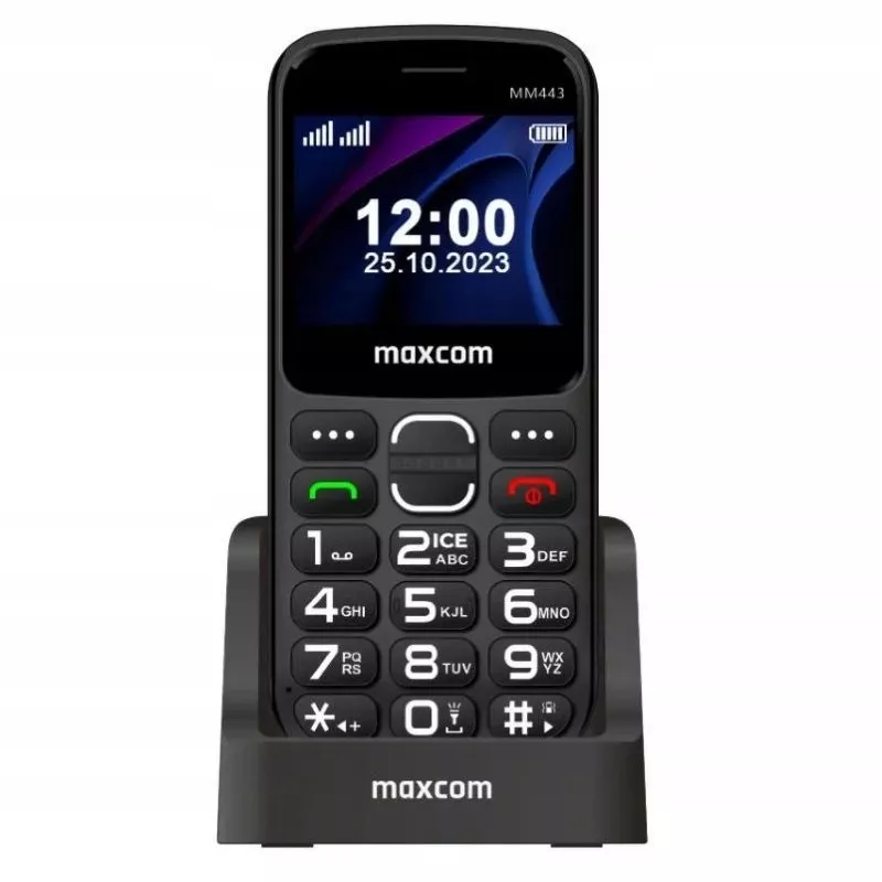Maxcom Comfort MM443 S Laadijaga Ierna/must