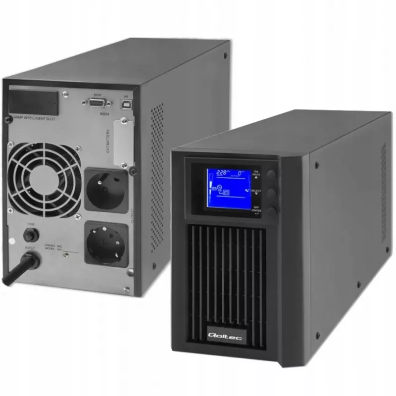 Katkematu toiteplokk QOLTEC 53981 On line 2kVA, 2000 VA võimsus