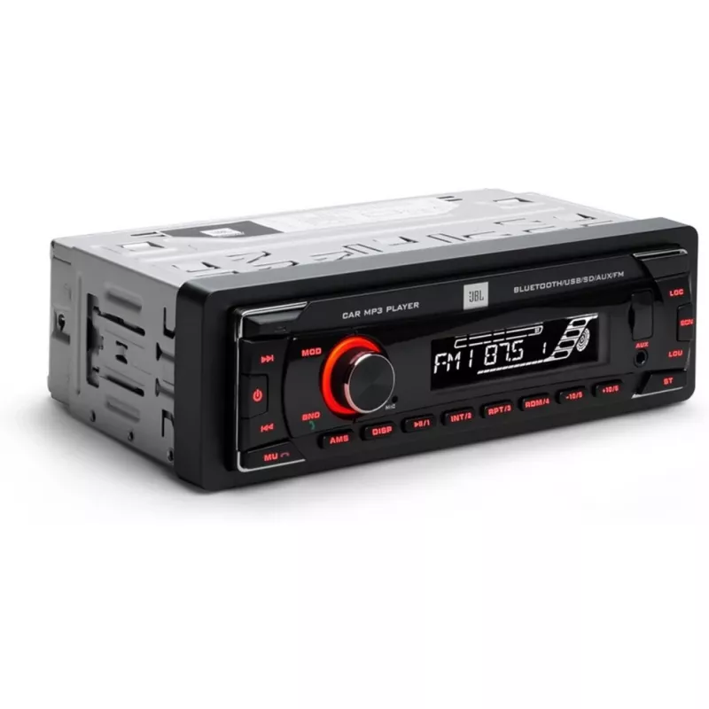 Autoraadio JBL Celebrity 100 — ühe DIN-iga MP3-mängija koos USB- ja AUX-sisendiga
