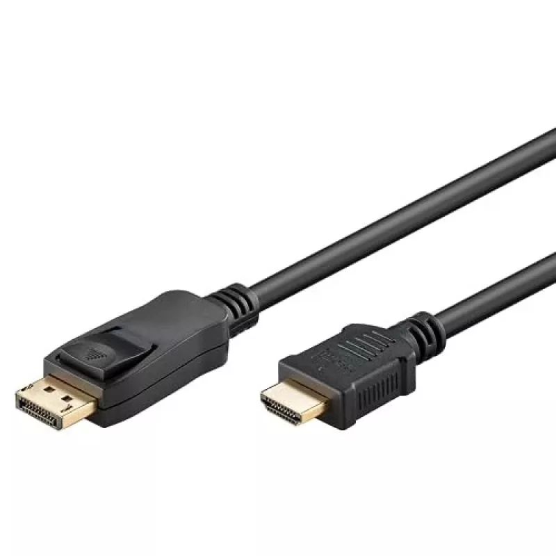 64836 DisplayPort 1.2 HDMI-adapterkaabel 1.4 4K @ 30Hz / ülikiire HDMI-kaabel/kullatud pistikud veatu signaaliedastuse jaoks/sülearvuti
