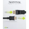 64836 DisplayPort 1.2 HDMI-adapterkaabel 1.4 4K @ 30Hz / ülikiire HDMI-kaabel/kullatud pistikud veatu signaaliedastuse jaoks/sülearvuti