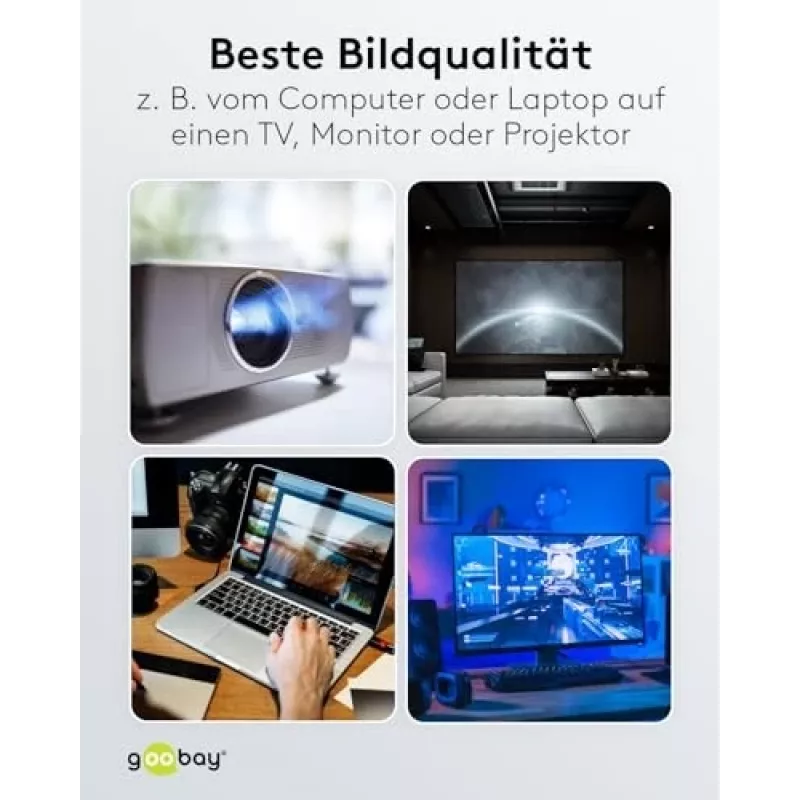 64836 DisplayPort 1.2 HDMI-adapterkaabel 1.4 4K @ 30Hz / ülikiire HDMI-kaabel/kullatud pistikud veatu signaaliedastuse jaoks/sülearvuti
