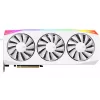 Graafikakaart XFX Radeon RX 9070 XT — 16 GB GDDR6, 256-bit, PCIe x16, 3 ventilaatorit, valge, 360 mm