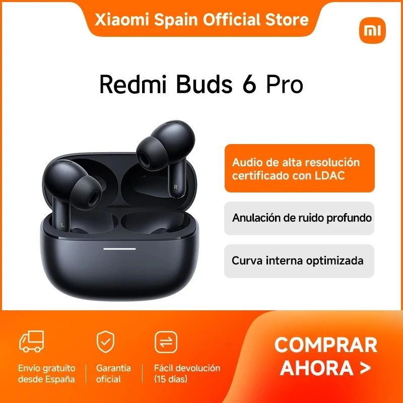 Xiaomi Buds 6 Pro juhtmevabad kõrvasisesed kõrvaklapid, Bluetooth 5.3, ANC, 36 h koguesitusaeg, laadimiskarp 480 mAh, Glacier Valge