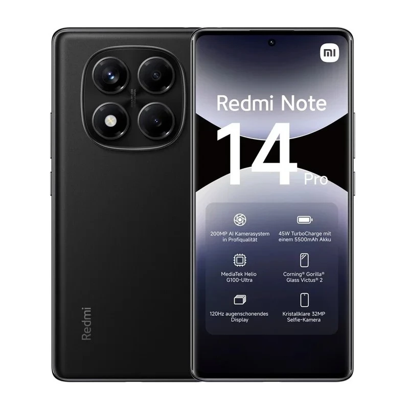 Xiaomi Redmi Note 14 Pro 4G nutitelefon 8 GB RAM 256 GB, 6,67" AMOLED, 200 MP, 5500 mAh, hübriidne Dual SIM, Android 14, ookeanisinine