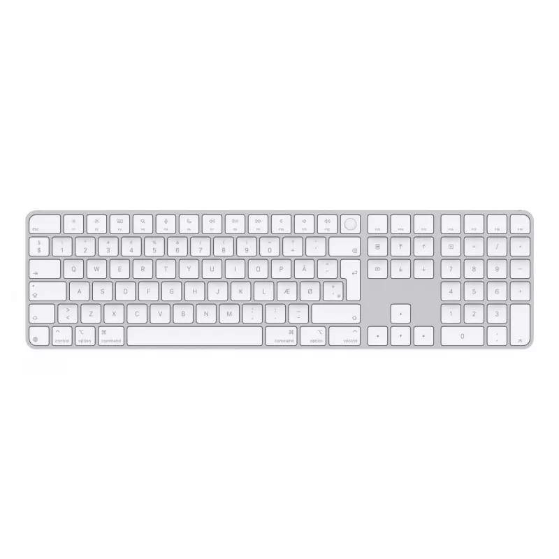 Apple Magic klaviatuur universaalne USB + Bluetooth QWERTY taani valge
