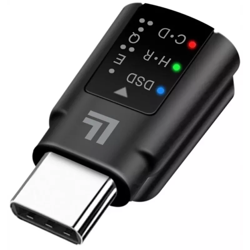 LogiLink USB-C DAC heliadapter. USB-C/M kuni 3,5 mm/F. Must
