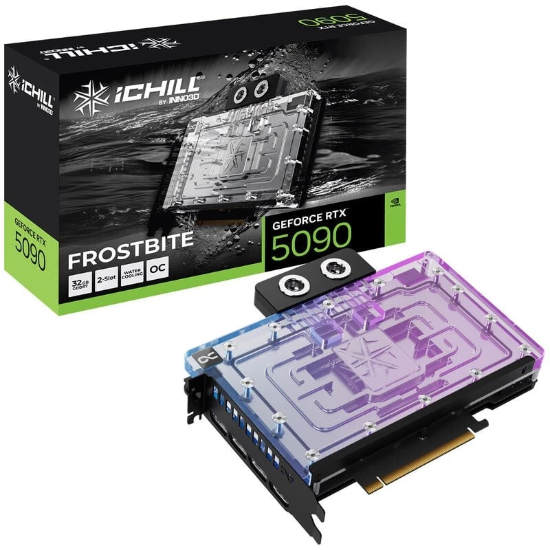 INNO3D GeForce RTX 5090 iCHILL Frostbite 32GB GDDR7 graafikakaart
