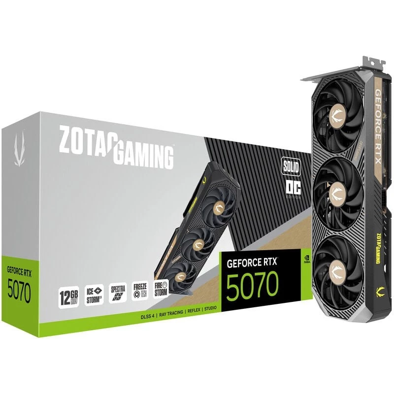 Videokaart Zotac GAMING GeForce RTX 5070 SOLID OC