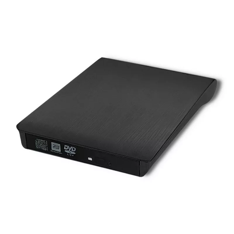 Väline DVD‑RW seade QOLTEC 51857 — USB 3.0, SATA liides, DVD±R 8x, DVD±RW 4x, DVD‑RAM 5x, CD 24x, must