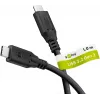 Kaabel USB-C USB-C 3.2 Gen2, 10 Gbit/s, 1m, must, Power Delivery 3.0, 100W, 4K, 60Hz