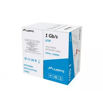 Võrgukaabel Lanberg LCU6-10CC-0305-R U/UTP 305 m punane