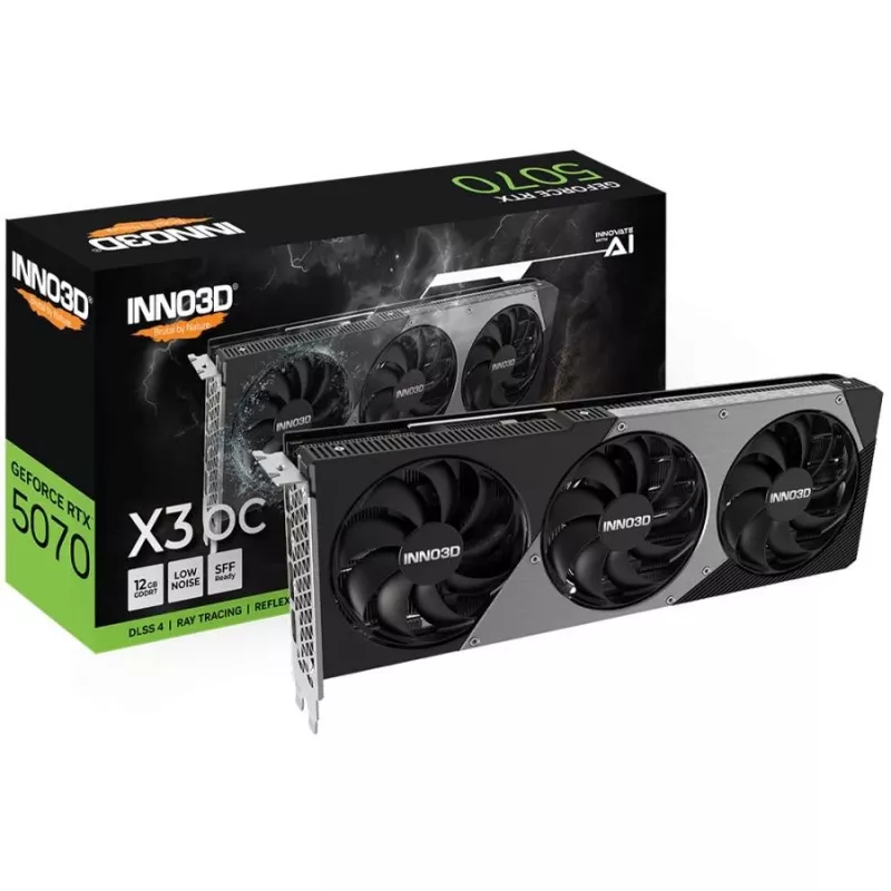 INNO3D GeForce RTX 5070 X3 OC 12GB GDDR7 graafikakaart