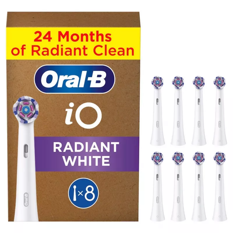 Oral-B IO Series Radiant Valge Originaal harjapead hammaste valgendamiseks 8