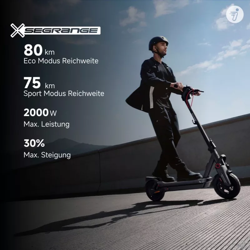 Klassikaline tõukeratas Segway Ninebot MAX G3 D Must Hall Punane