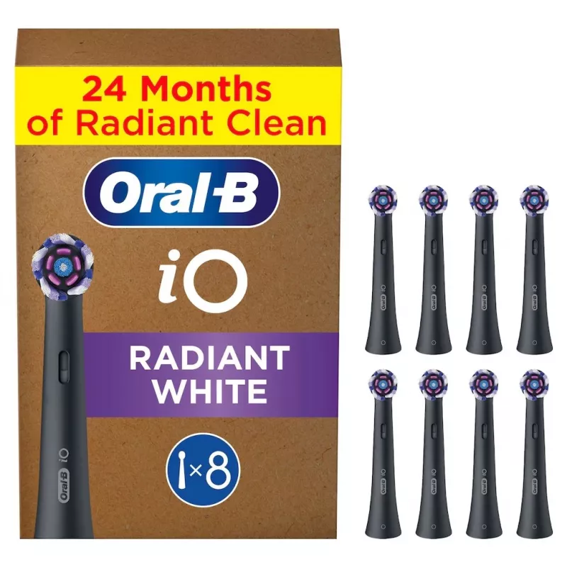 Oral-B IO Series Radiant Valge Must Originaal harjapead hammaste valgendamiseks 8
