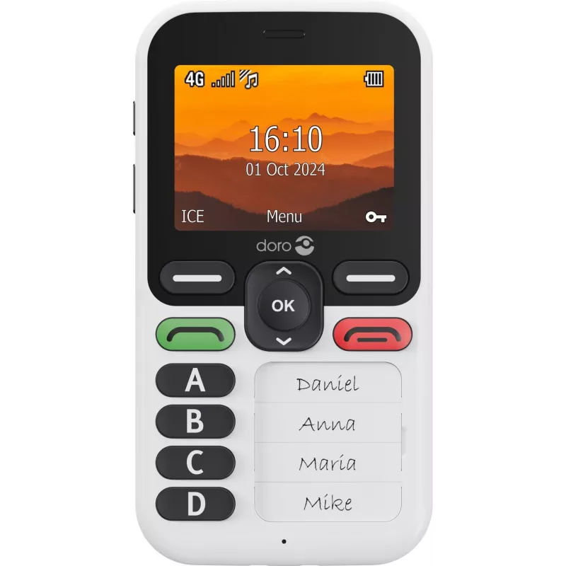 Nutitelefon Doro Leva X10 2,4-tolline 1150 mAh grafiit