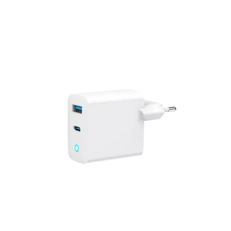 Gembird TA-UC-PDQC65L-W-01 mobiilseadme laadija universaalne valge AC kiirlaadimine siseruumides