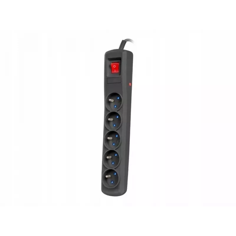 Liigpingekaitse NATEC NSP-1715 Must 5 vahelduvvoolu pistikupesa 5 m