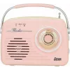 Retrolauaraadio Eltra LUIZA RETRO SP-11 MP3, USB ja SD-kaardi toega, roosa