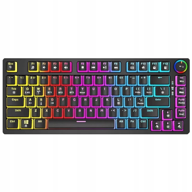 Mänguriklaviatuur Savio SAVGK-PHENIX RED PUDDING mehaaniline RGB juhtmevaba