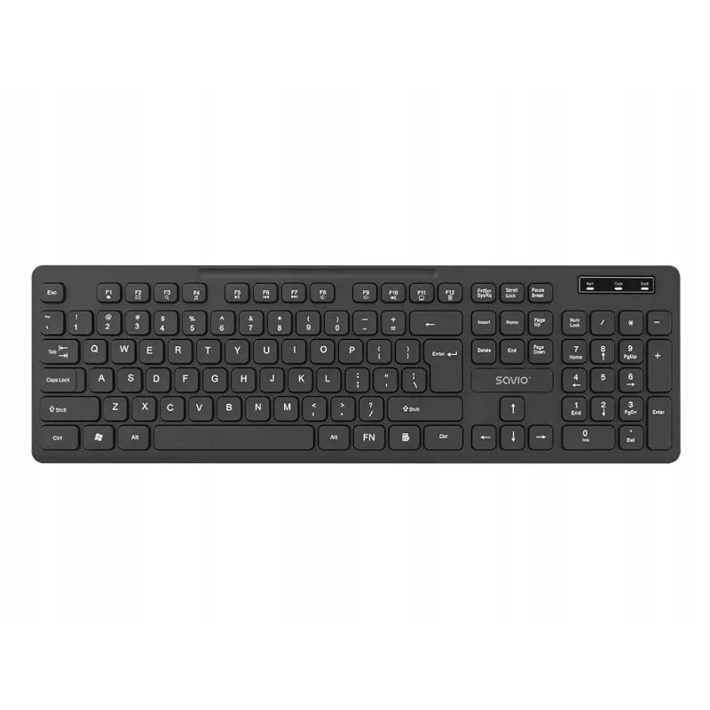 Savio KB-02 klaviatuur Kodu/Kontor USB QWERTY Must