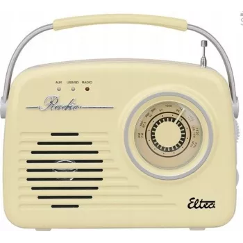 Raadio Eltra Radio Luiza Retro SP-11 MP3 USB SD Vanilje