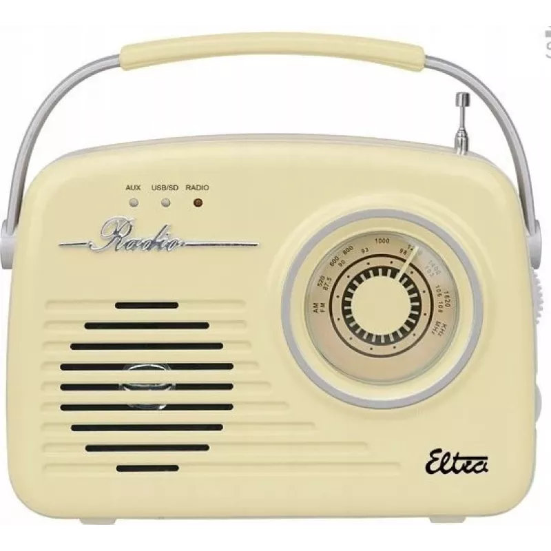 Raadio Eltra Radio Luiza Retro SP-11 MP3 USB SD Vanilje