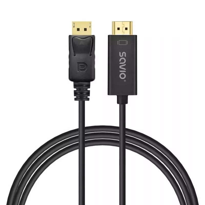 Kaabel DisplayPort HDMI 1,5 m, CL-183 Savio SAVKABELCL-183