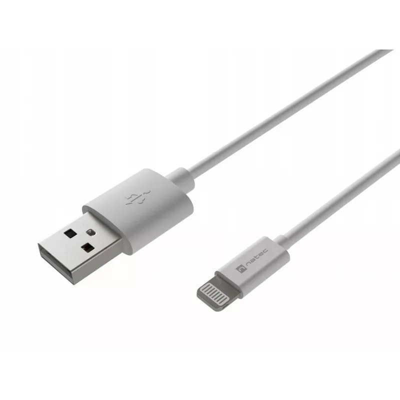 Kaabel Lightning (m)->USB-A (m) 2m MFi Prati Valge Natec NKA-2149