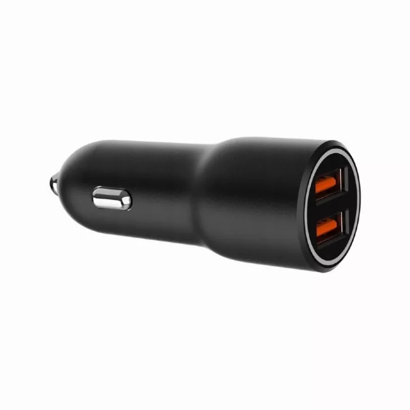 Autos mobiilseadme laadija Gembird TA-UC-A2QC36-CAR-01, 36 W, 12–24V, sigaretisüütaja pesa, must