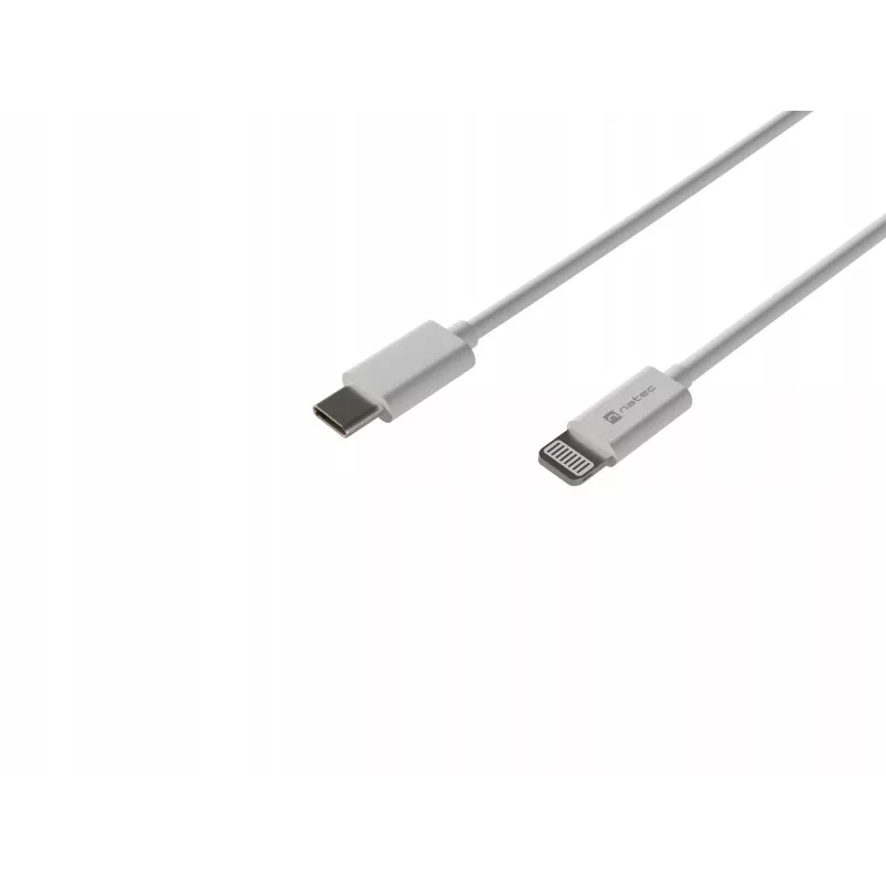 Kaabel Lightning (m)->USB-C (m) 2m Mfi Prati Valge Natec NKA-2151
