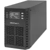 Qoltec Katkematu toiteallikas (UPS) | 1kVA | 1000W | Võimsustegur 1.0 | LCD | EPO | USB | Online