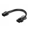 Savio AK-49 6-pin to 8-pin PCI-Express toitekaabel 0,18 m Must